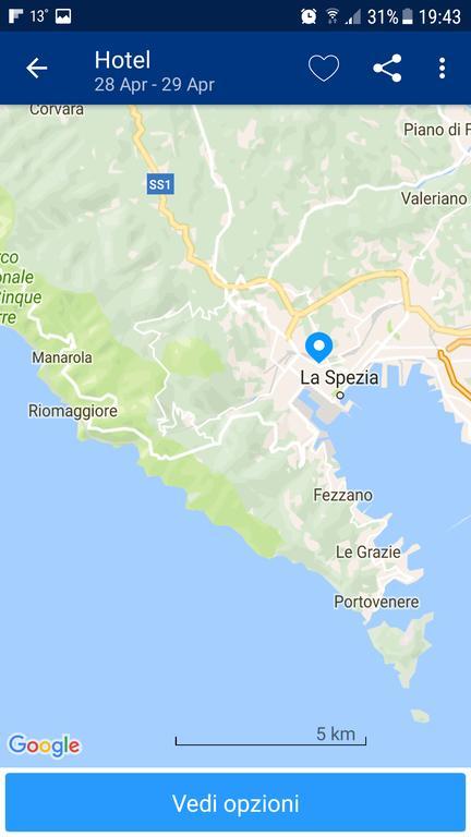 Hotel Cinqueterre Behind La Spezia Esterno foto